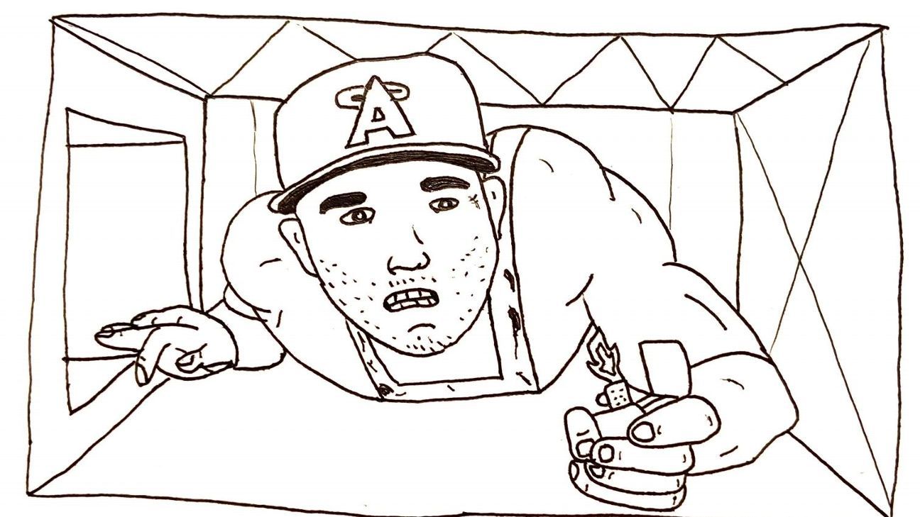 Drawing Mike Trout every day until the lockout is over' -- How an