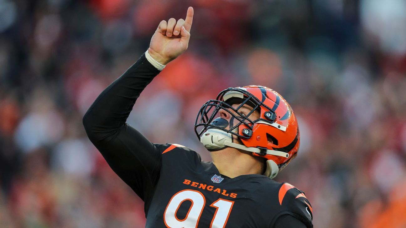 Cincinnati Bengals DE Trey Hendrickson clears concussion protocol, OK to play Sa..