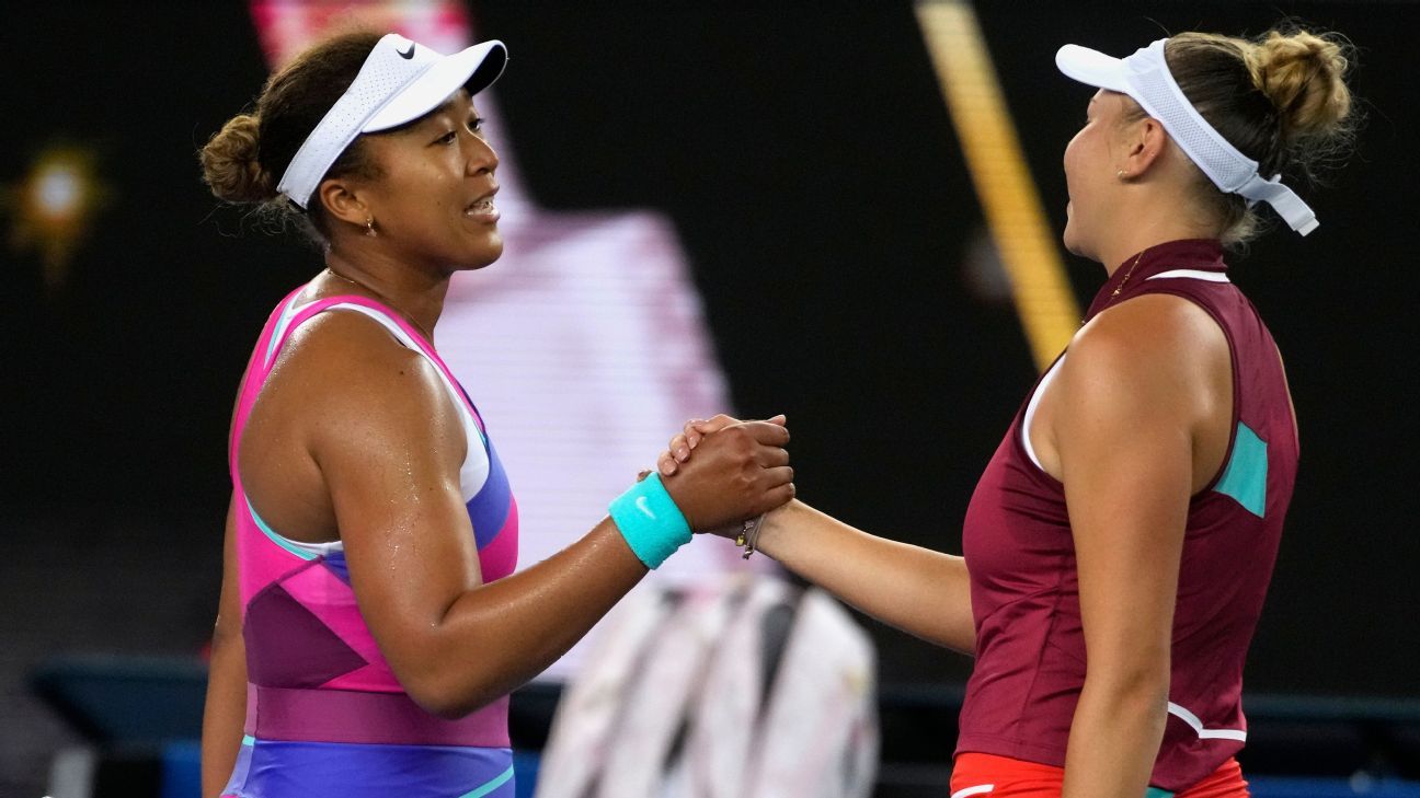 Defending champion Naomi Osaka loses to Amanda Anisimova in third round of Austr..