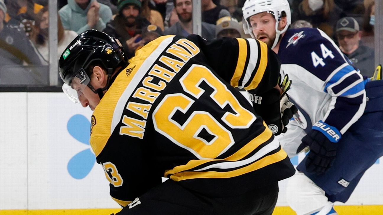 Boston Bruins star Brad Marchand undergoes hip surgeries, to miss approximately ..