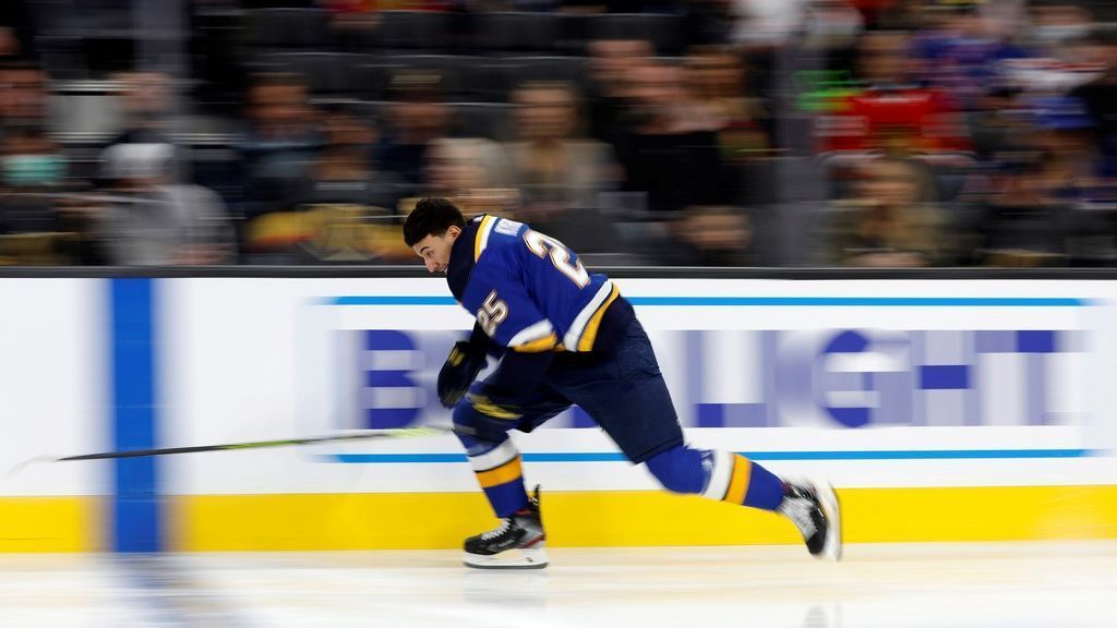 St. Louis Blues' Jordan Kyrou upsets Connor McDavid to win fastest