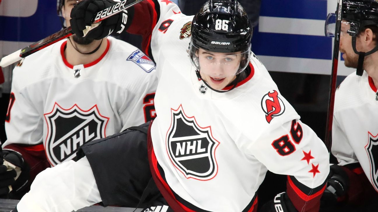 Jack Hughes - New Jersey Devils Center - - ESPN (SG)