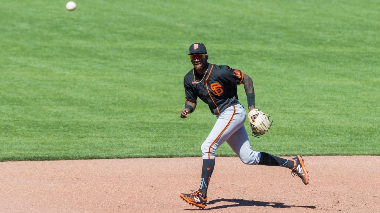 San Francisco Giants' Marco Luciano during a baseball game against