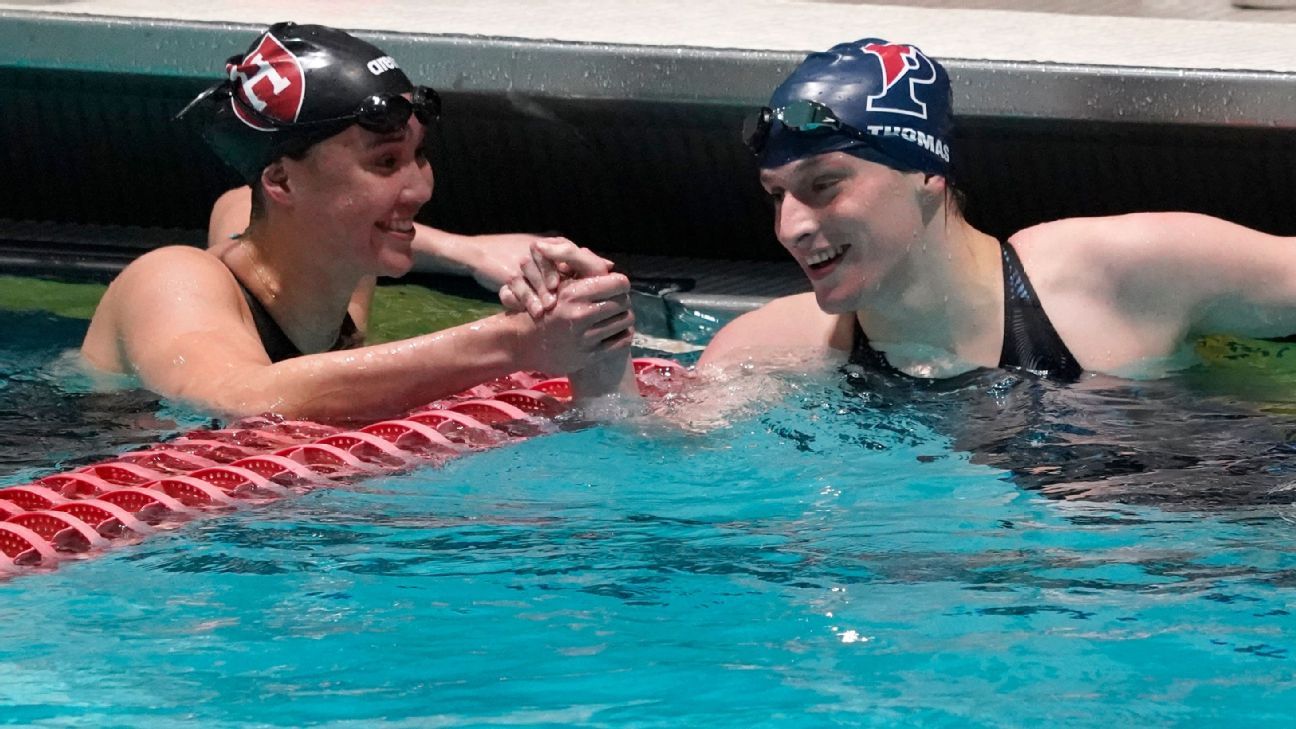 Transgender swimmer Lia Thomas sets Ivy record in 200-yard