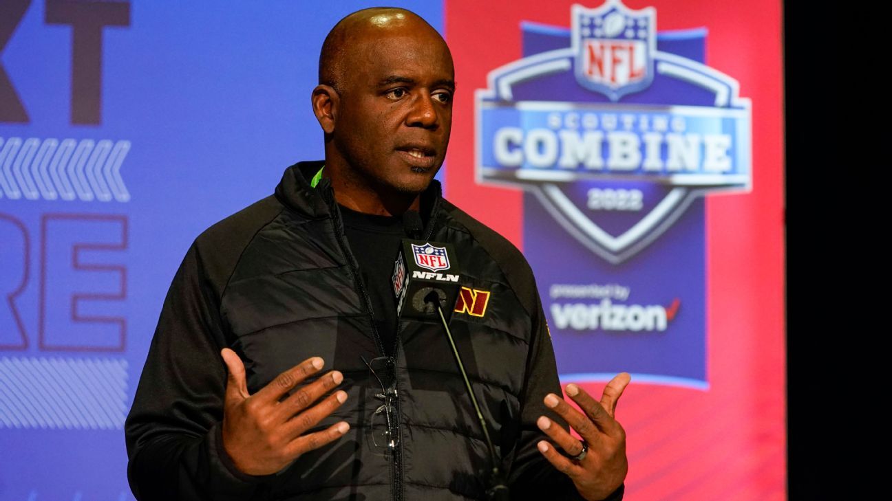 Washington Commanders canvassing the NFL to find a starting QB, GM Martin Mayhew..