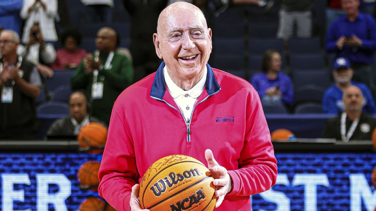 ESPN college basketball analyst Dick Vitale cancer-free, rings bell to signify e..
