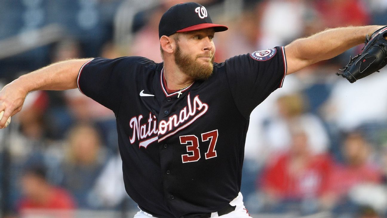 Stephen Strasburg strikes out career-high 15 as Nationals down Padres – The  Denver Post