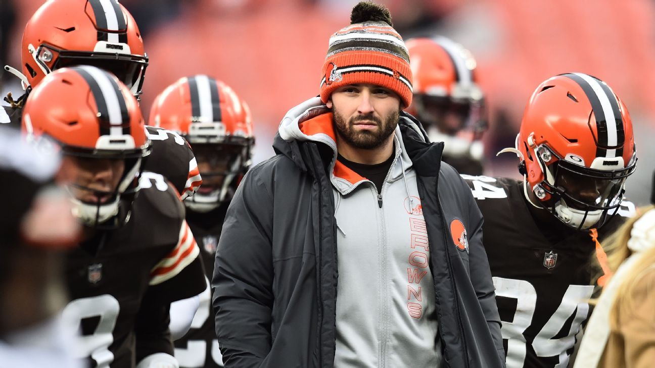 QB Baker Mayfield posts message thanking Cleveland fans on same day Browns brass meets with Deshaun Watson – ESPN