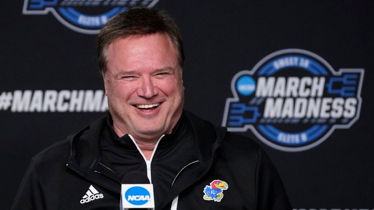 Kansas coach Bill Self hopes to avoid another Elite Eight exit in NCAA men's bas..