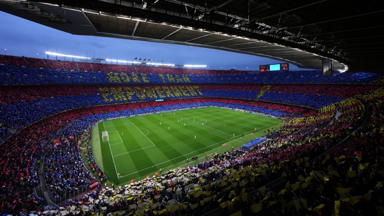 Barcelona-Real Madrid Women's Champions League clash breaks attendance world rec..