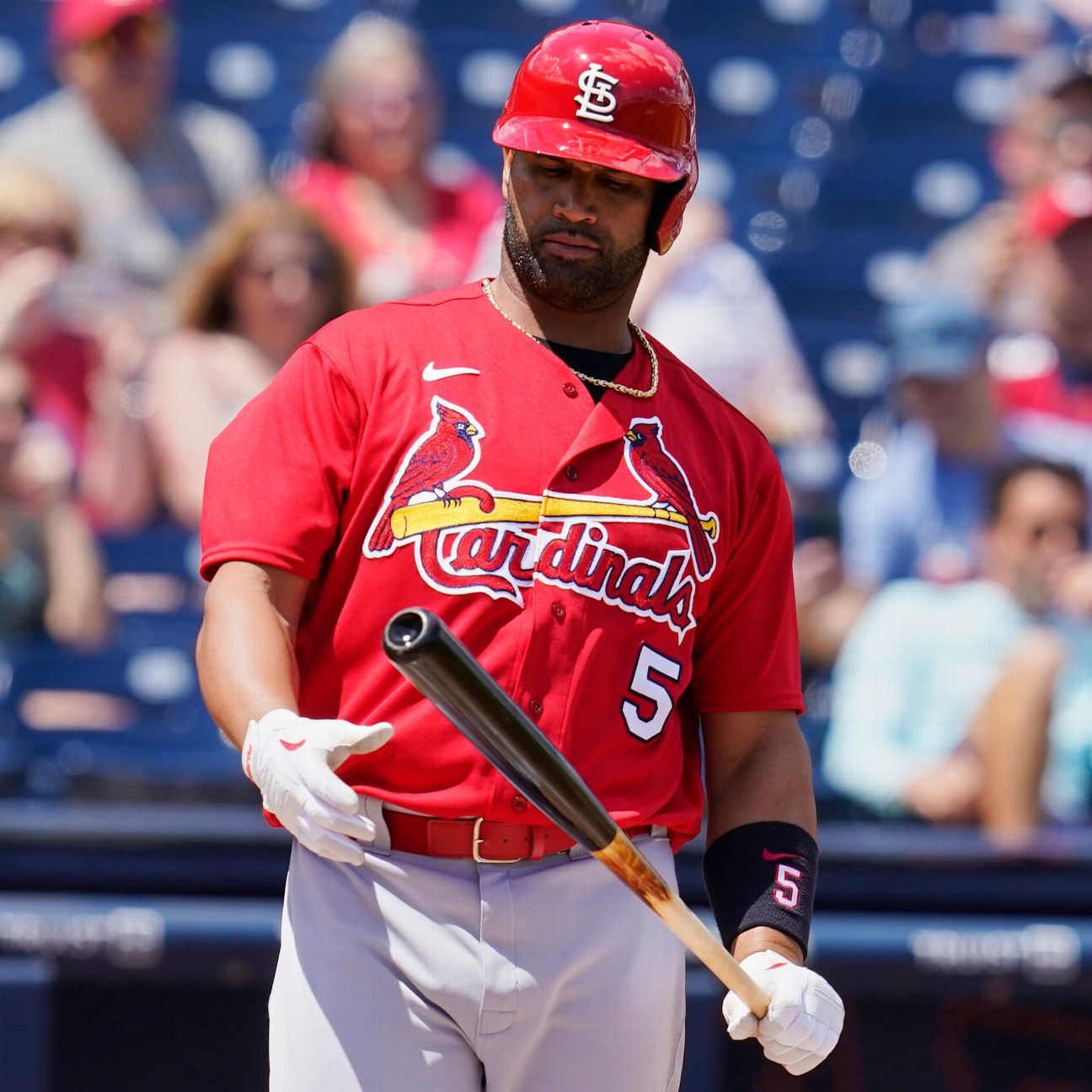 Albert Pujols makes spring training debut for St. Louis Cardinals with mind on w..