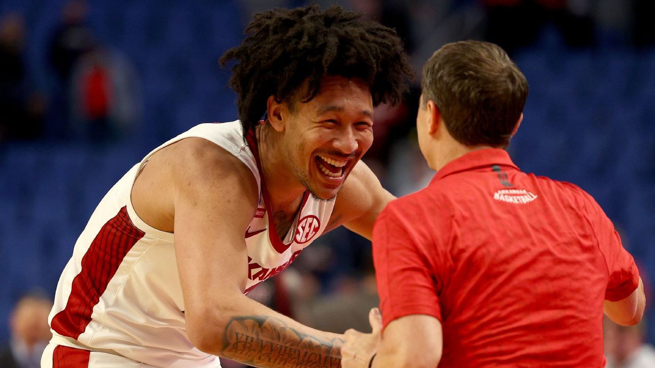 Arkansas is No. 1 in Way-Too-Early Top 25 college basketball rankings for 2022-23 thumbnail