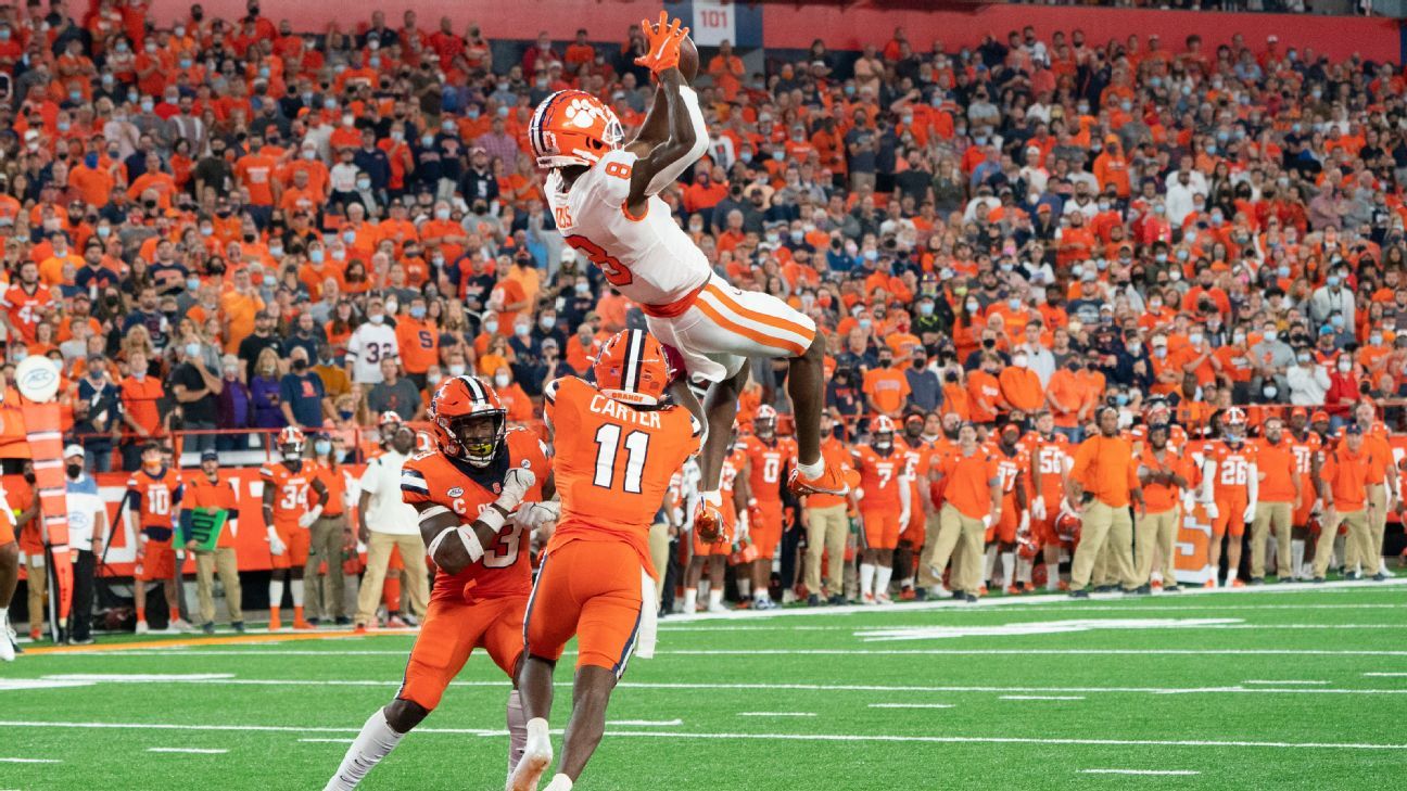 Clemson star WR Justyn Ross out for the season due to spinal