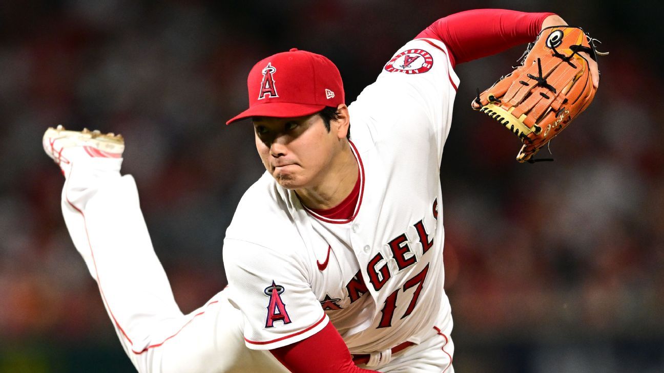 Ohtani fired up on mound, hitless at plate in loss