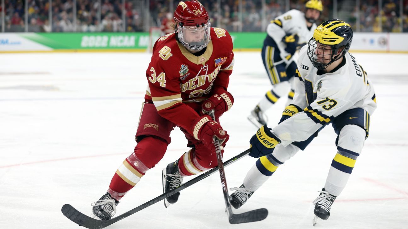 NHL prospects 2022: Ranking the top 10 players in NCAA Frozen