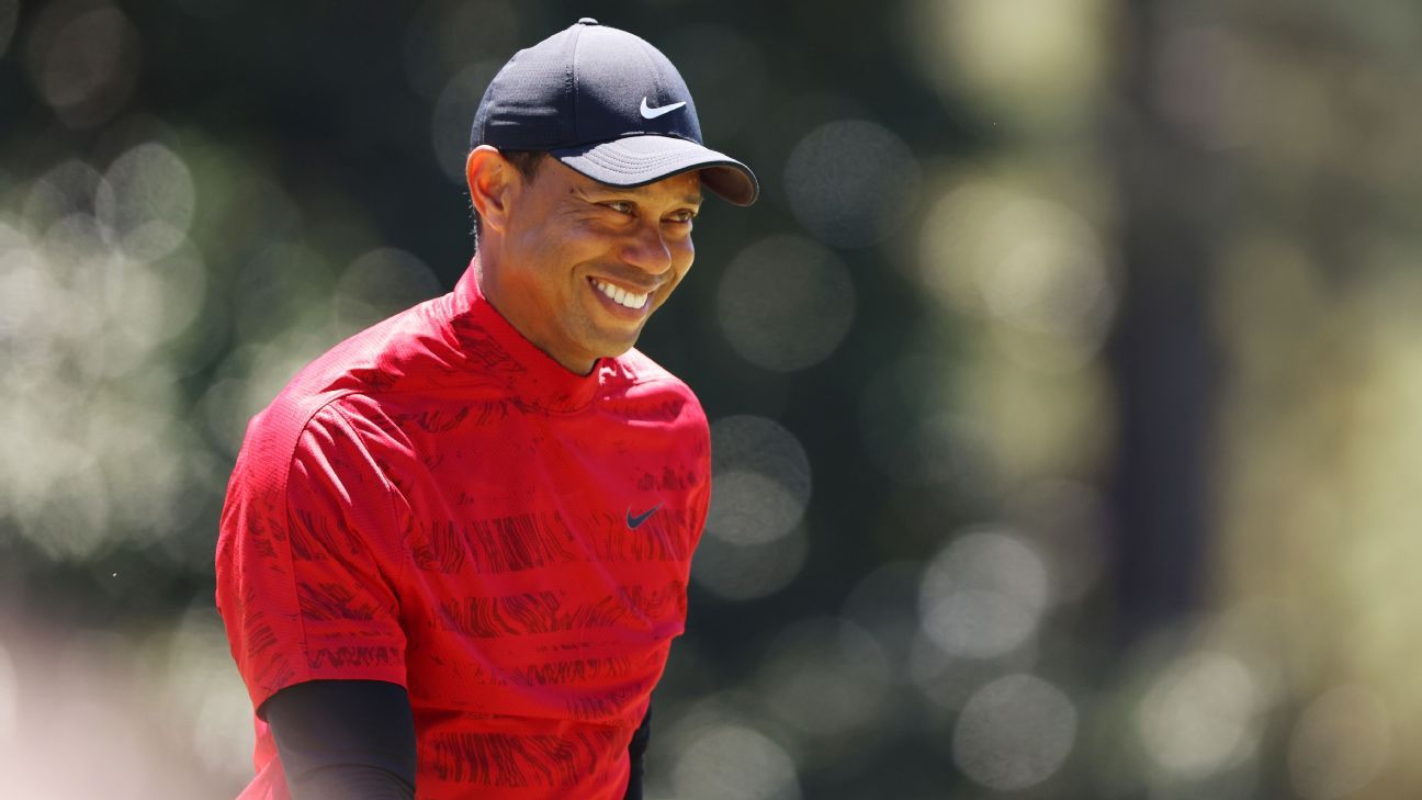 Tiger Woods says repaired right knee will 'keep getting stronger' as he prepares..