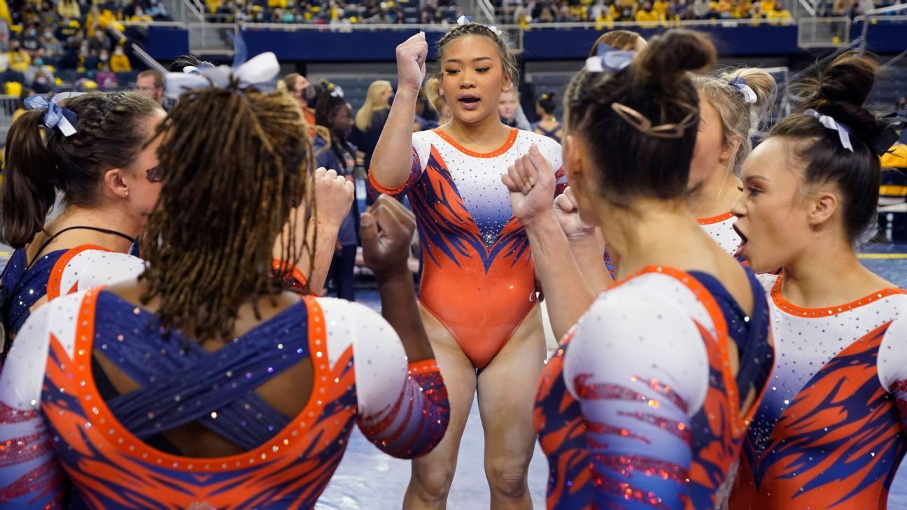 Suni Lee, Jade Carey, a team title no one can predict -- the key storylines  to watch at NCAA gymnastics championships - ESPN