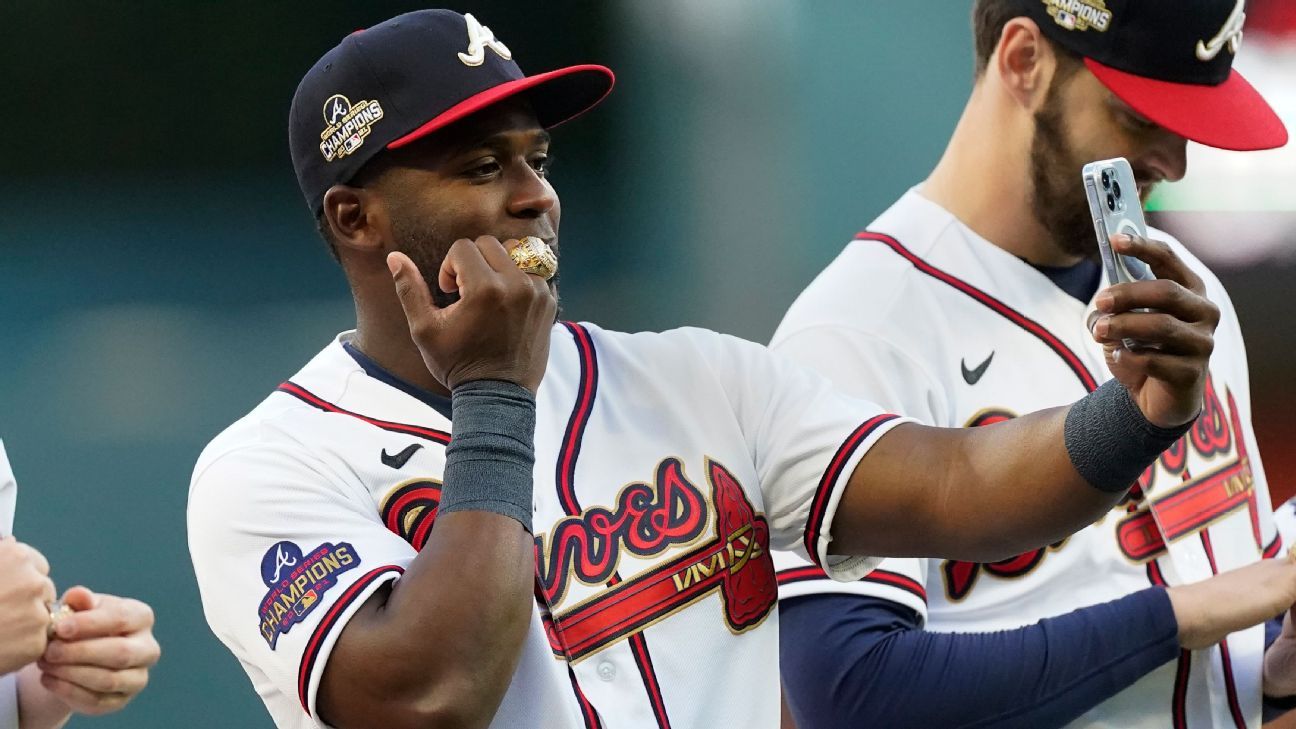 Atlanta Braves celebrate Georgia Football National Championship win