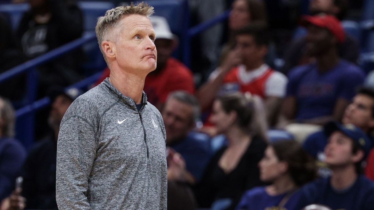 Brown coaches Warriors after Kerr tests positive