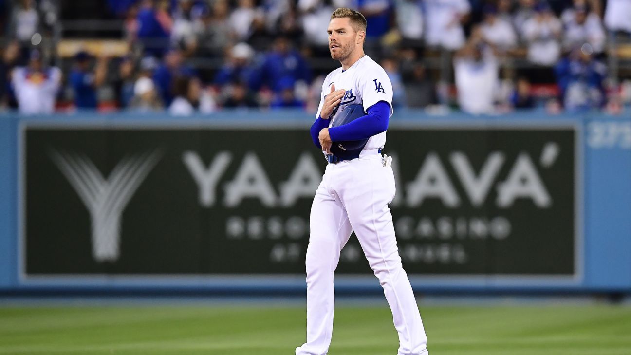 Freddie Freeman #5 Los Angeles Dodgers 2022 Pitch Black Fashion