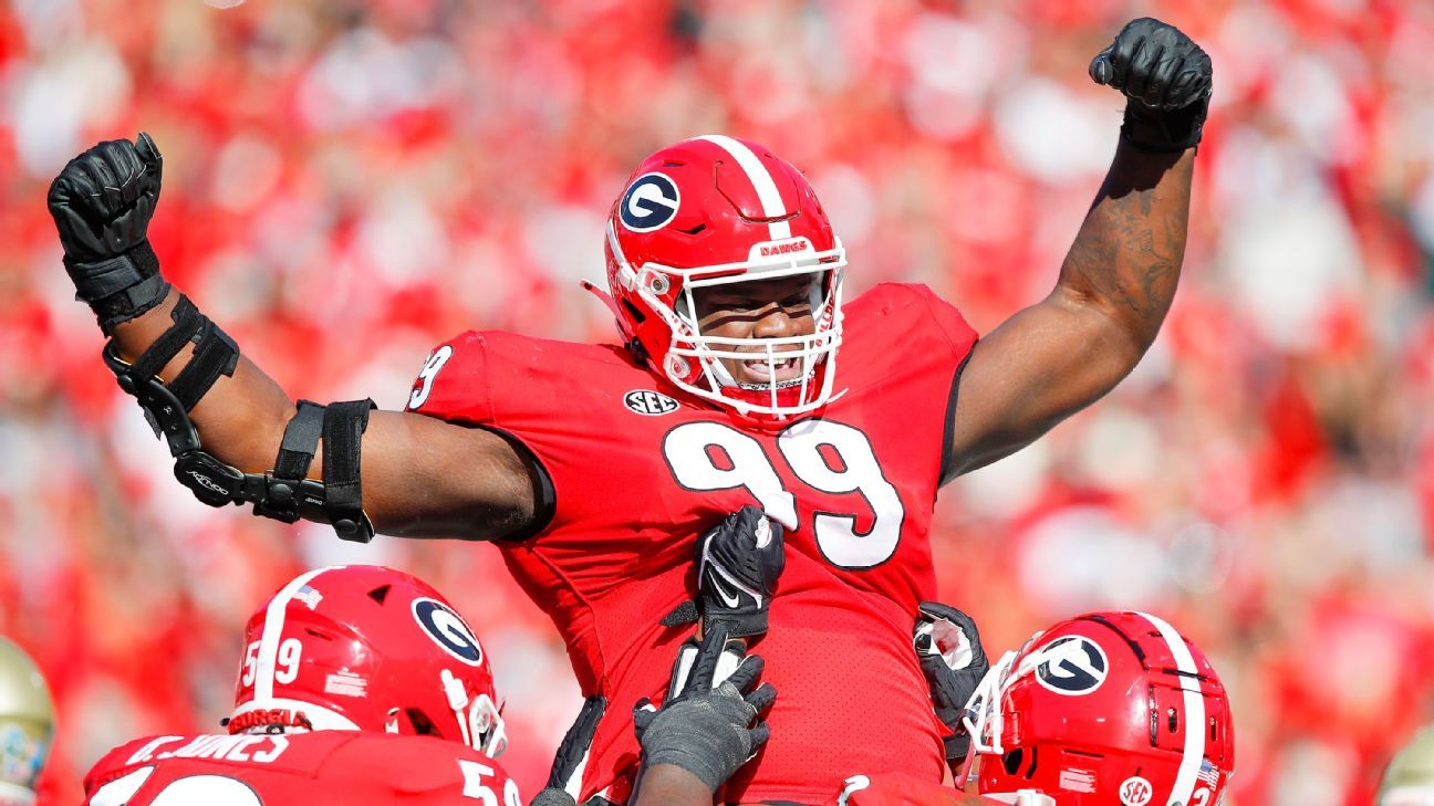 Georgia Bulldogs' defense breaks NFL draft record with 5 first-rounders