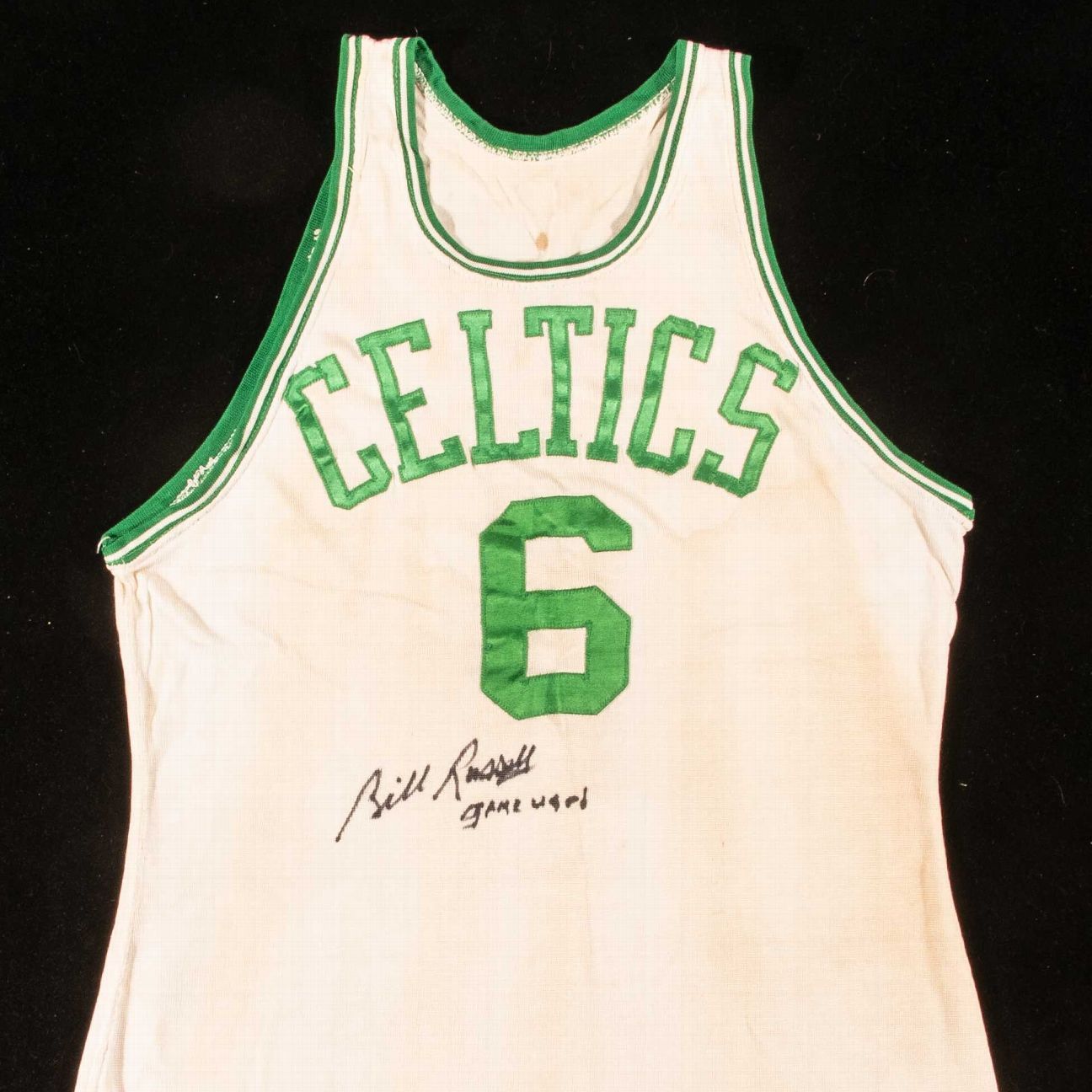 Lot Detail - Bill Russell Autographed White Celtics Jersey