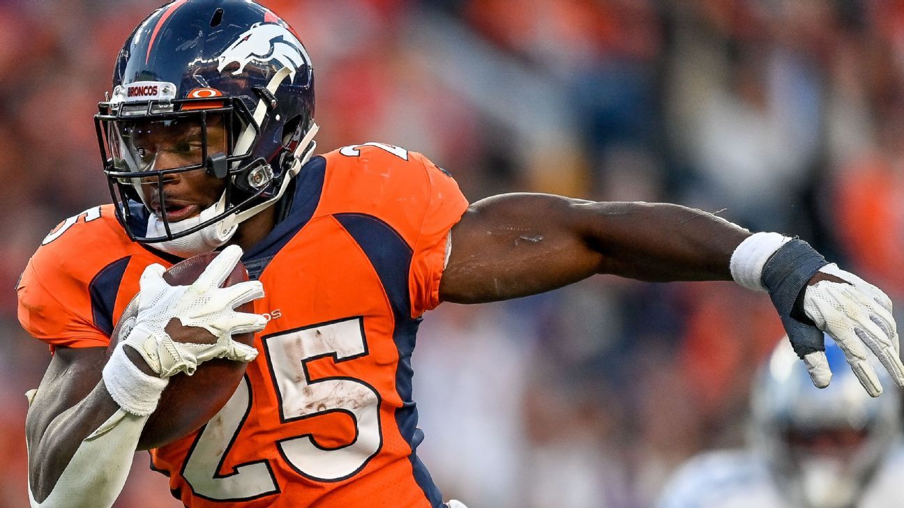 Veteran running back Melvin Gordon III, 29, returns to Denver Broncos on a one-y..