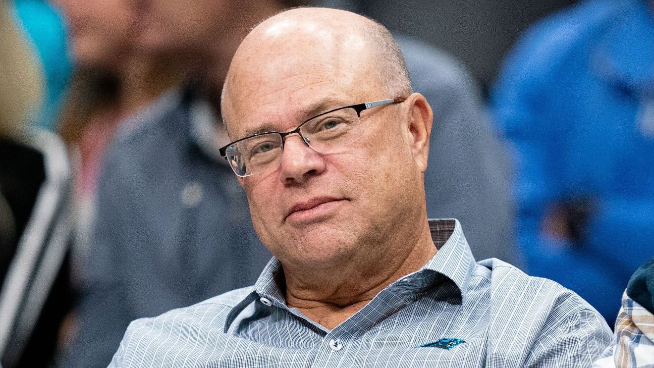Carolina Panthers owner David Tepper gives votes of confidence to coach Matt Rhu..