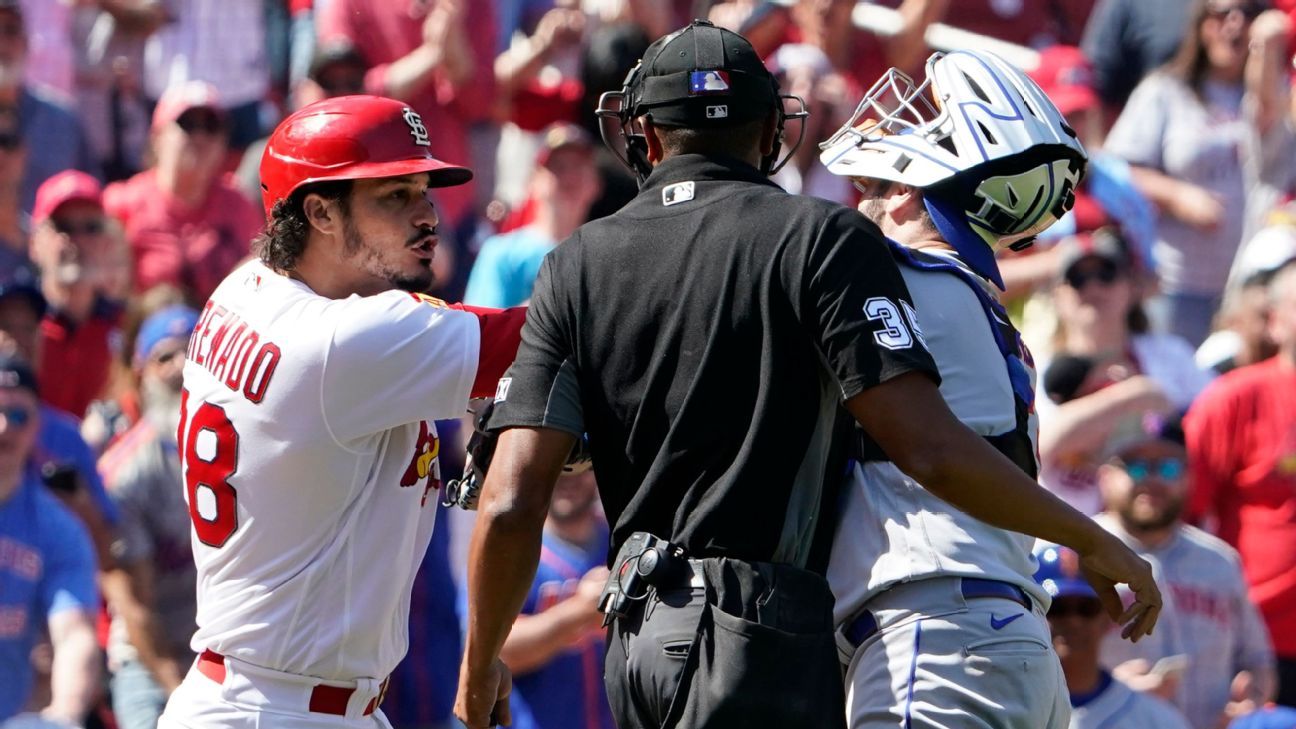 St. Louis Cardinals' Nolan Arenado buzzed by frustrated New York Mets, sparking ..