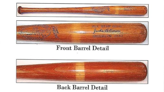 Jackie Robinson’s Bat from 1949 MLB All-Star Game Sells for .08 Million at Auction