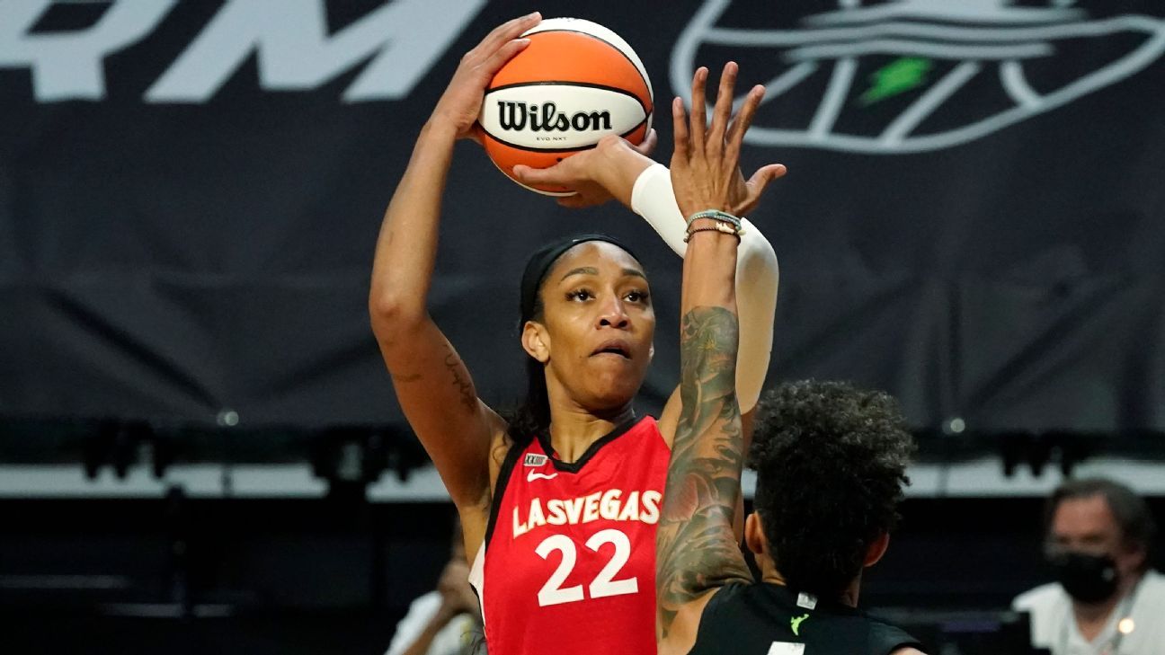 Las Vegas Aces' A'ja Wilson, Seattle Storm's Breanna Stewart lead early WNBA All..