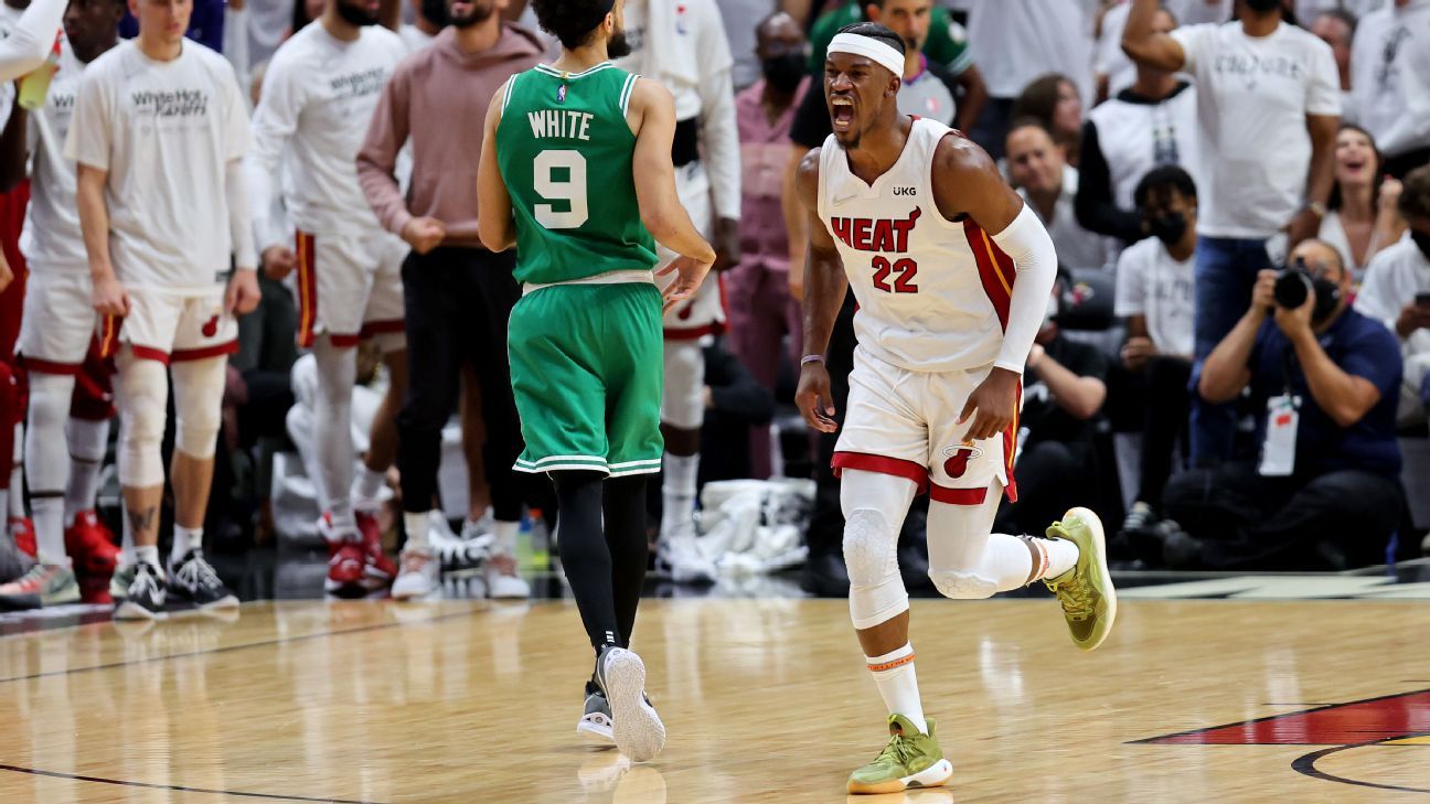 Boston Celtics ‘out-toughed’ as Miami Heat use huge third quarter to take Game 1 behind Jimmy Butler – ESPN