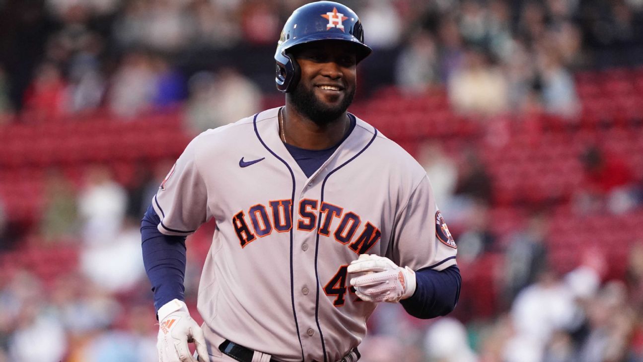 Houston Astros on X: Yordan Alvarez in 2022 🔹 Leads MLB in xwOBA  (.434) 🔸 Leads AL DH in OPS (1.029) 🔹 Leads AL DH in HR (17) 🔸 Leads AL  DH