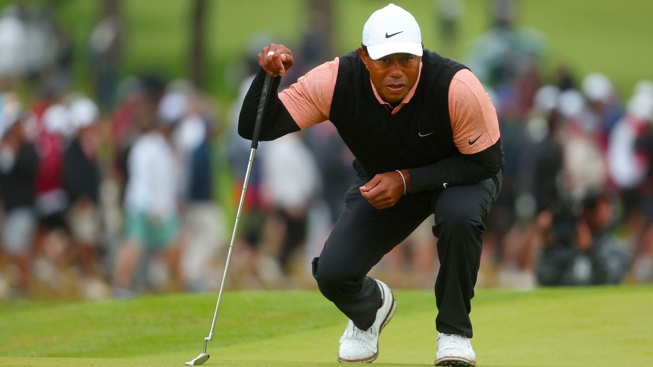 Tiger Woods shoots worst career round at PGA Championship, will assess playing f..