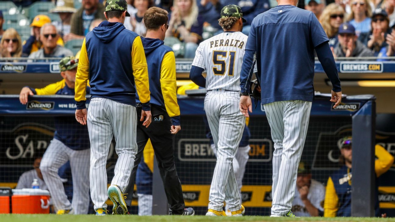 Brewers put Peralta on 15-day IL, Hader on emergency list Wisconsin News -  Bally Sports