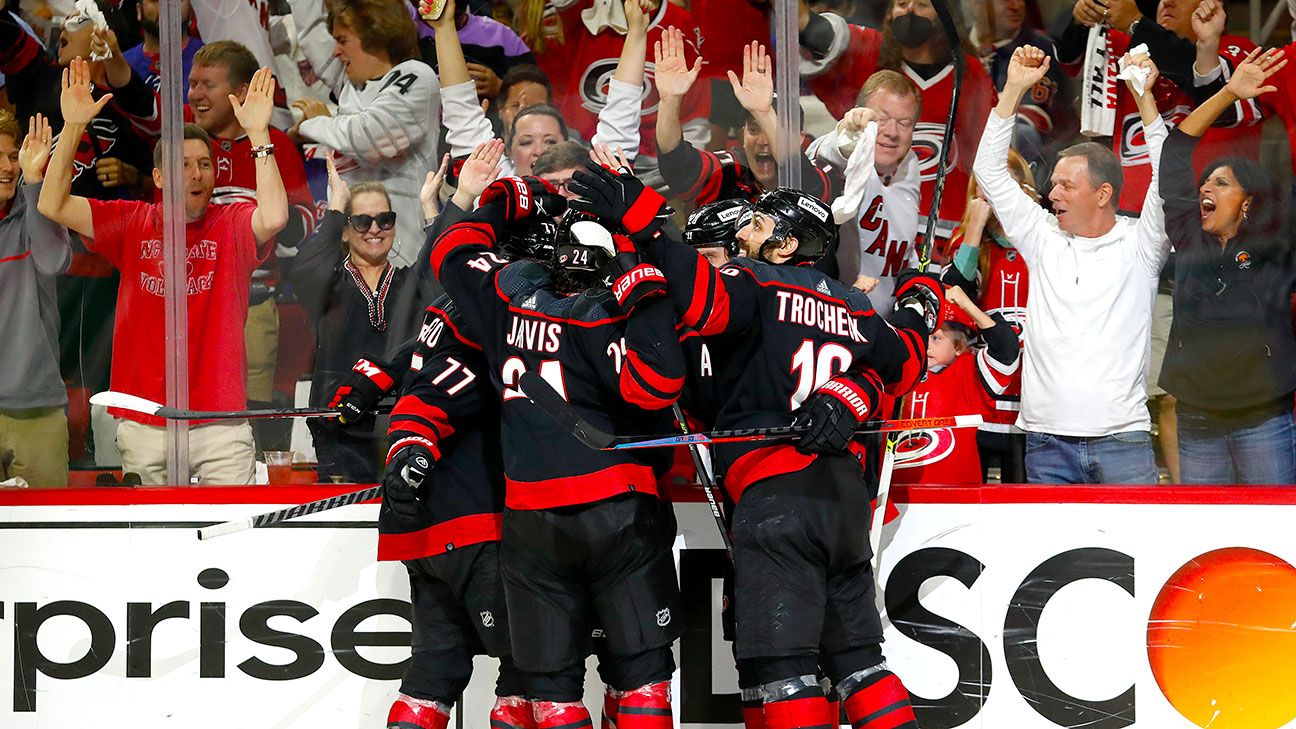 Carolina Hurricanes score Game 5 win against New York Rangers, stay