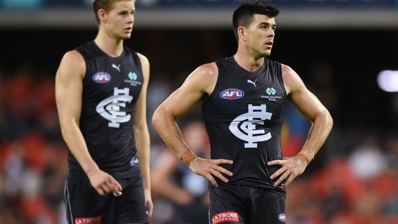 Carlton lose key AFL midfielder to injury - ESPN