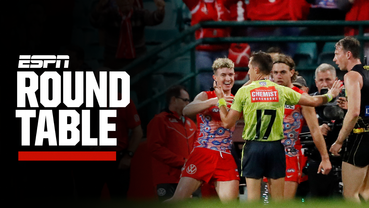 AFL Round Table Should we cut umpires some slack? What's your takeaway from Melbourne's loss to
