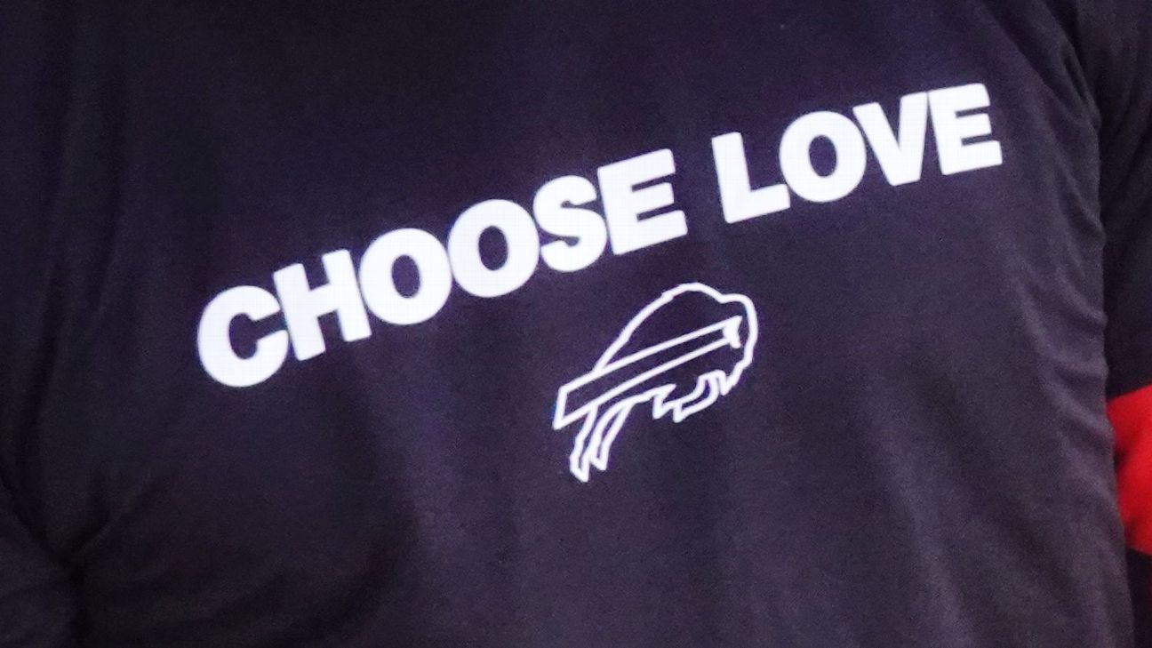 Bills, Sabres Choose Love shirts on sale to raise money for