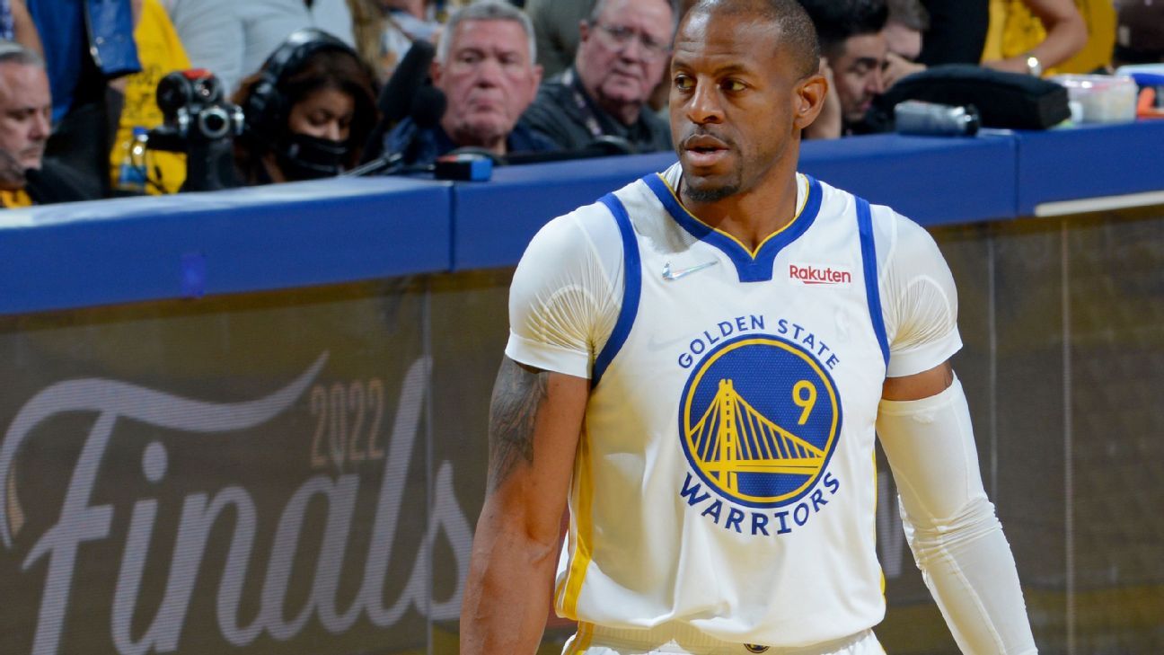 Golden State Warriors without Andre Iguodala for Game 2 of NBA Finals against Bo..