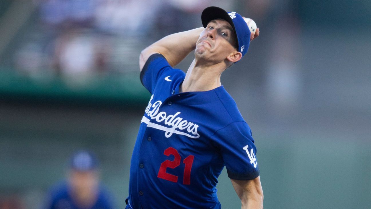 Elbow strain forces Los Angeles Dodgers to shut down Walker Buehler for 6-8 week..