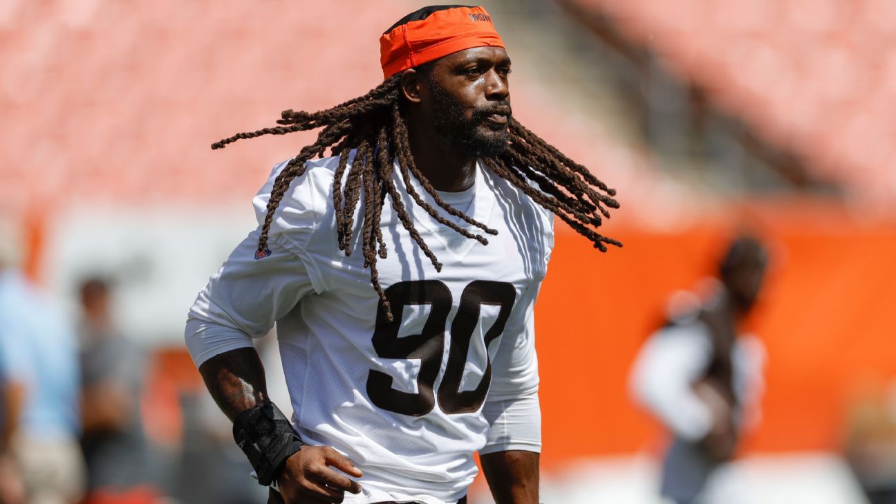 Browns' Clowney, Ward injured, will miss game vs Patriots National