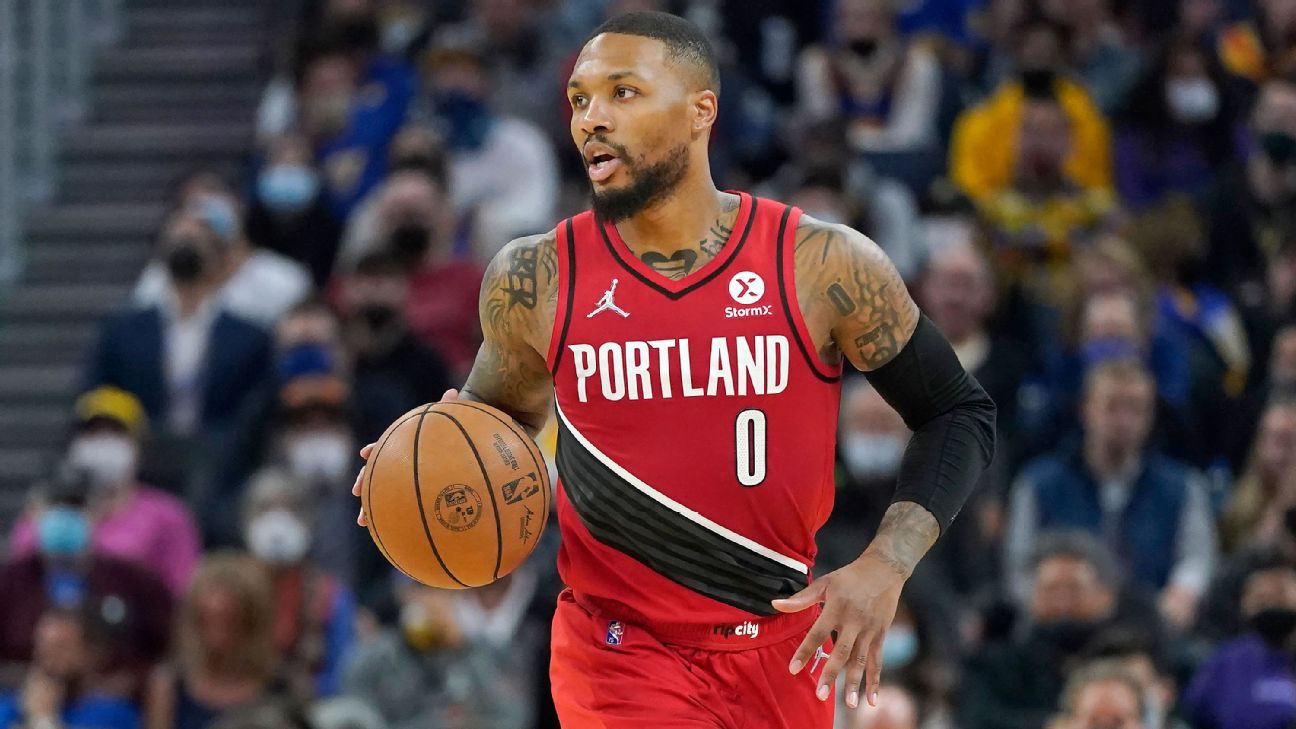 Damian Lillard reaches 2-year, $122M extension with Portland Trail Blazers,  sources say - ESPN