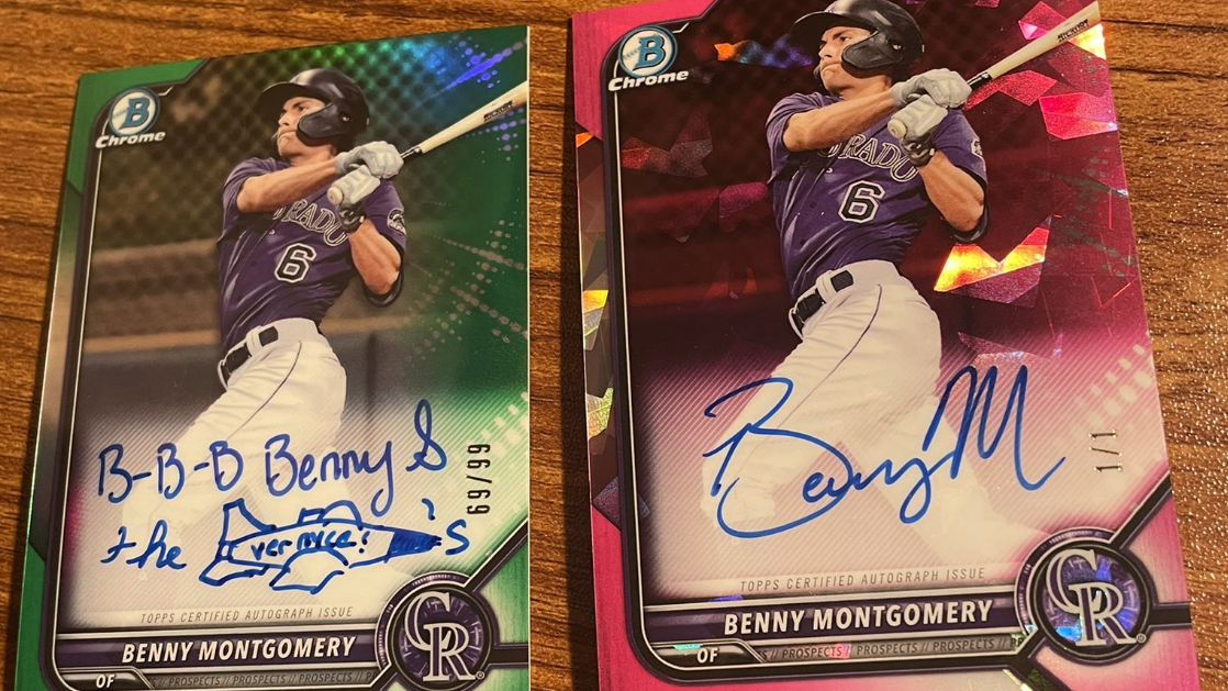 This Colorado Rockies prospect is turning each autographed card into a 1/1 work ..