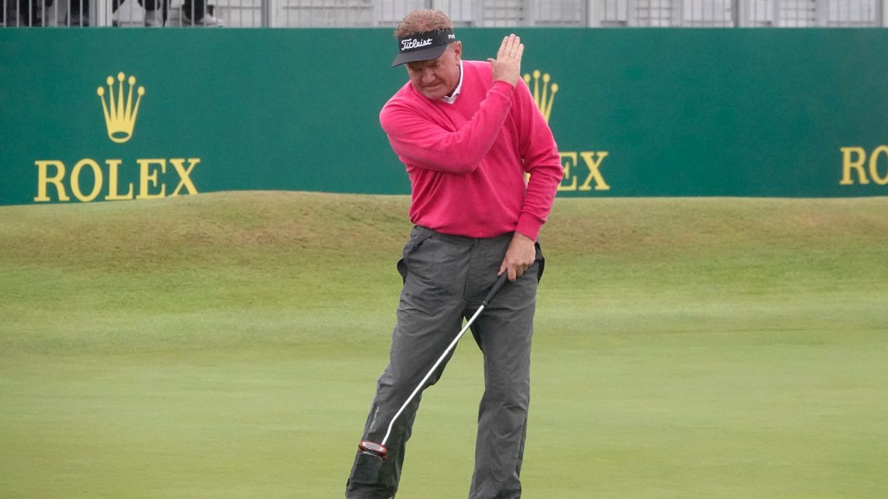 Darren Clarke, Paul Broadhurst tied for 9 under at Senior Open ESPN