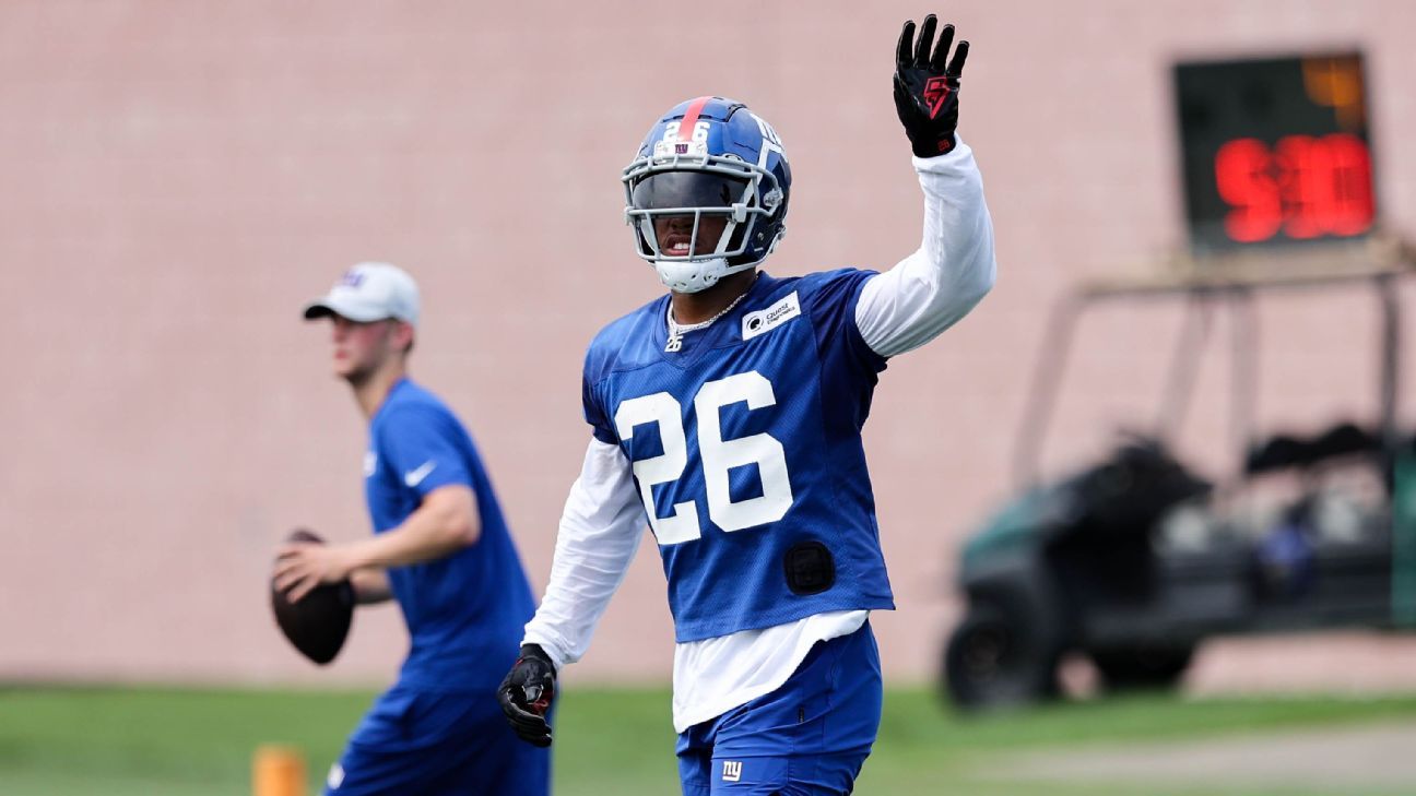 Saquon Barkley is limited for the 2nd straight New York Giants practice