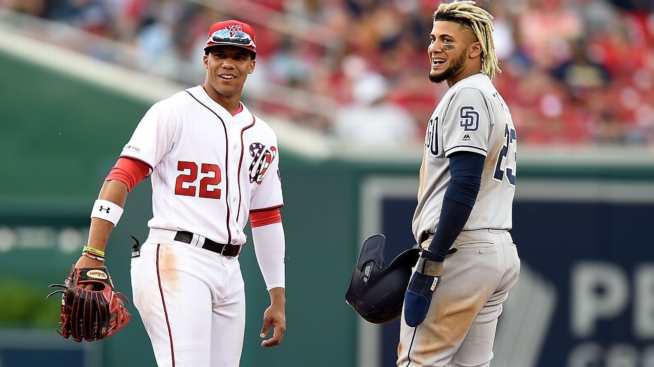 Devine Sports Gospel on X: If Juan Soto gets traded to the Padres will buy  one person that RTs and Follows us a Fernando Tatis Jr. Authentic City  Connect  / X