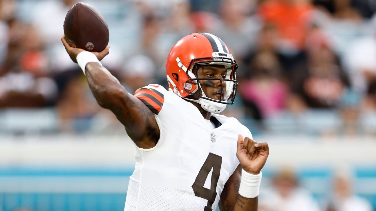 Cleveland Browns quarterback Deshaun Watson suspended for 6 games