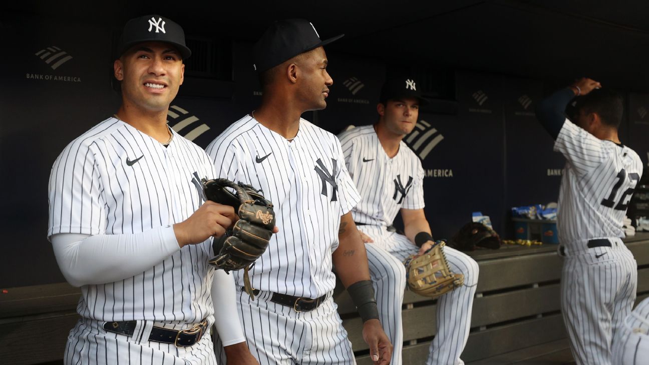 Yankees, Rays lineups Wednesday  Oswaldo Cabrera and Estevan