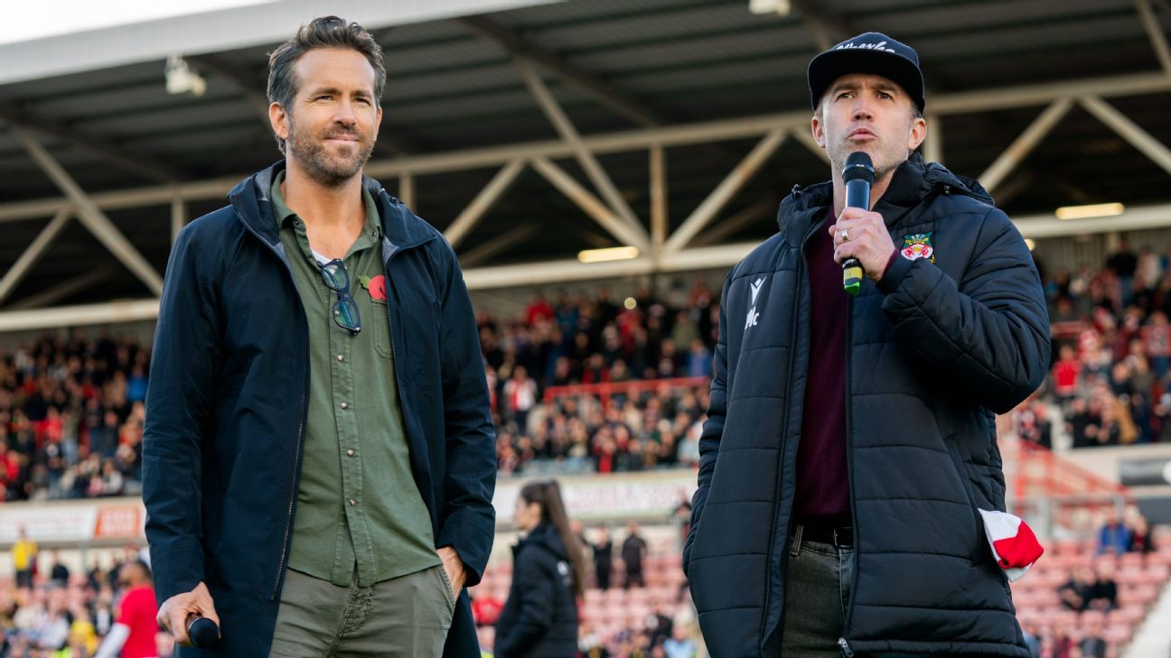 Notts County are as box office as Wrexham! Ryan Reynolds' wish comes true  as rivals join his club in promotion to League Two with penalty shootout  win in play-off final